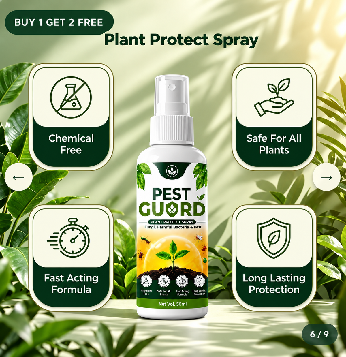 Pest Guard Plant Protect Spray (Buy 1 Get 2 Free)