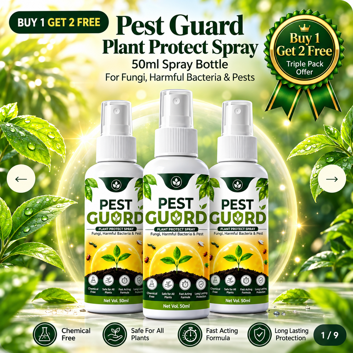 Pest Guard Plant Protect Spray (Buy 1 Get 2 Free)