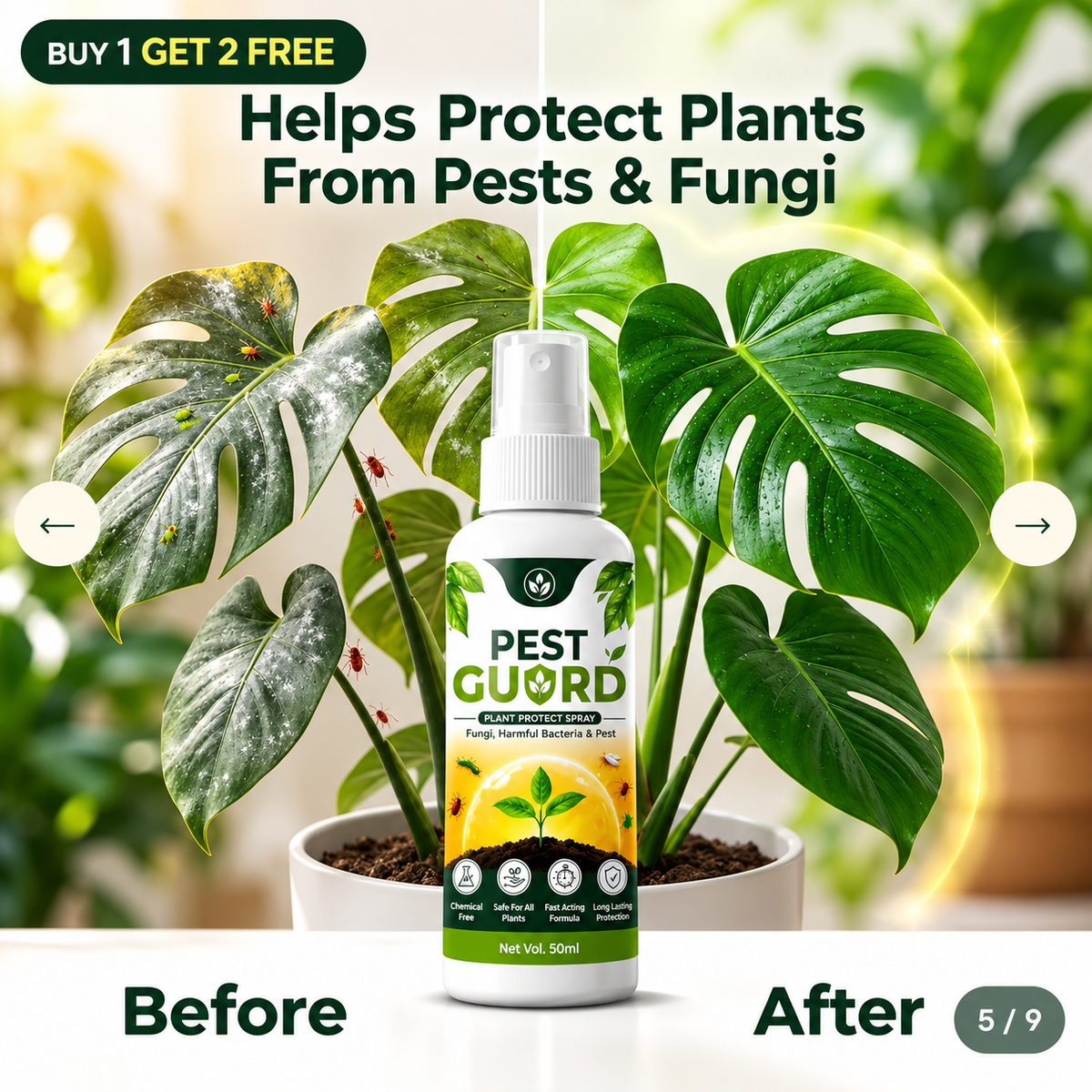Pest Guard Plant Protect Spray (Buy 1 Get 2 Free)