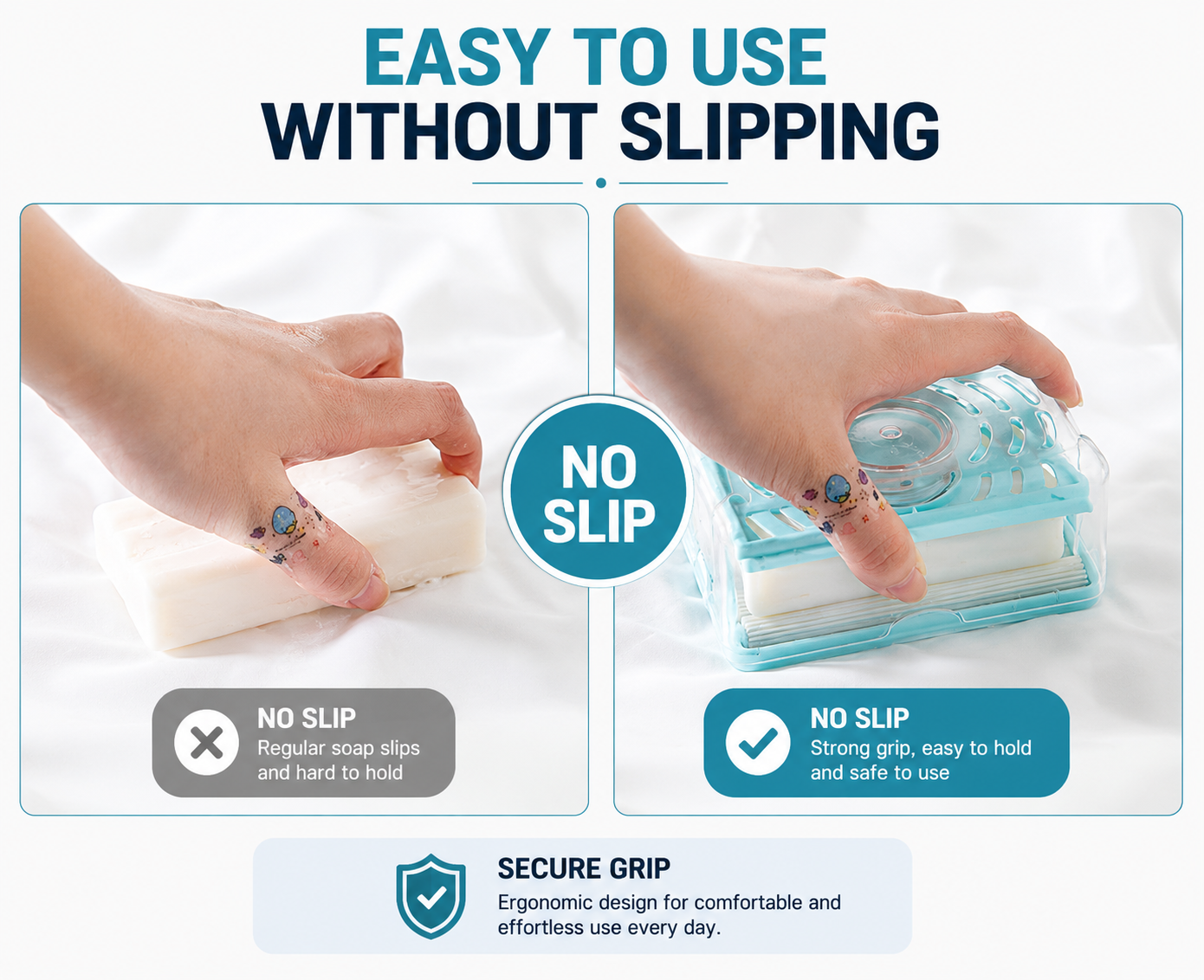 Self-Draining Soap & Sponge Holder with Roller