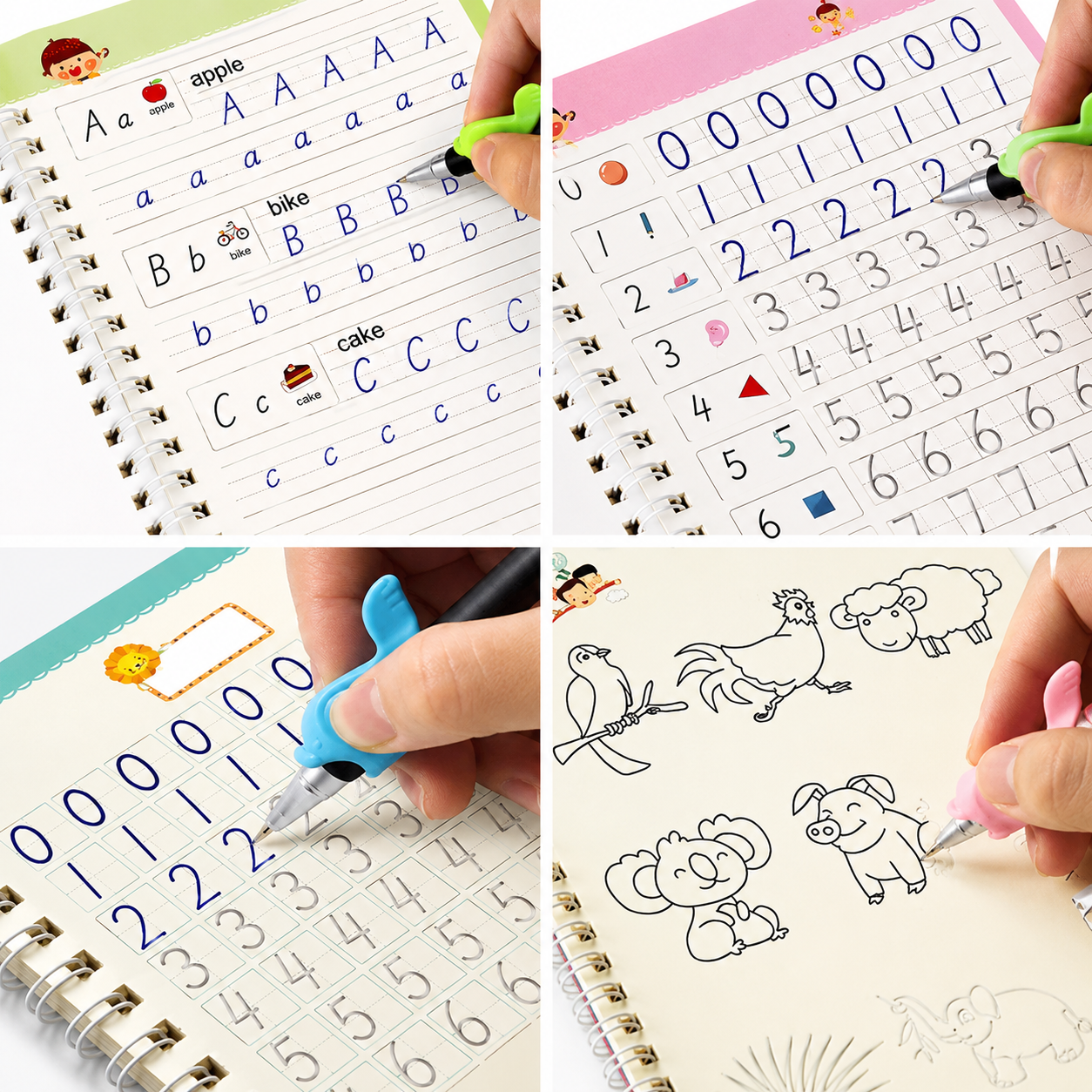 Magic Practice Copybook - (4 Book + 10 Refill) (A-127)