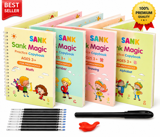 Magic Practice Copybook (4 Book + 10 Refill) (A-127)